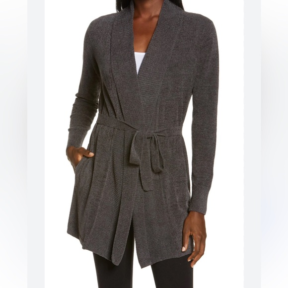 Barefoot Dreams Cozychic Drape Rib Cardigan kk.